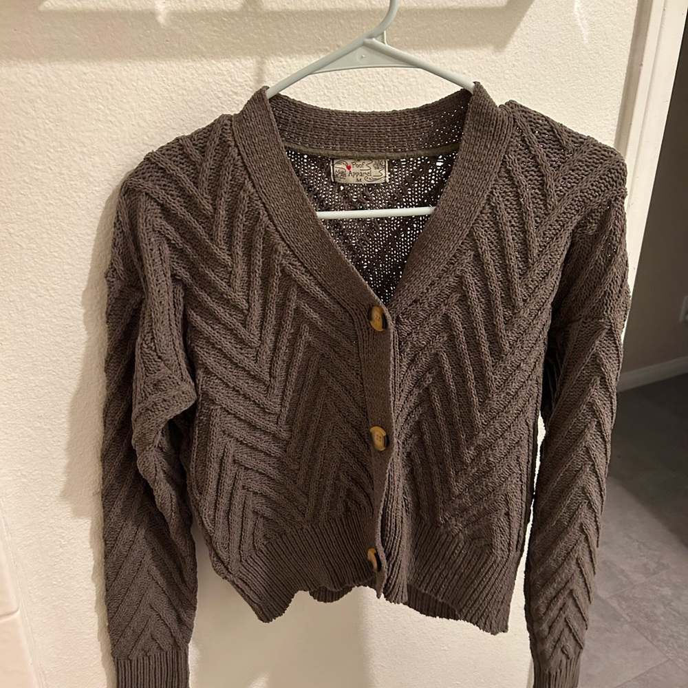 Olive Green Sweater Poof Apparel